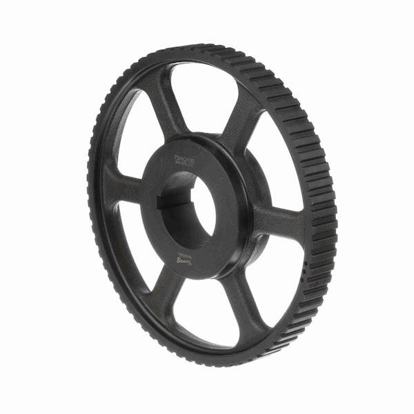Steel Bushed Bore Gearbelt Pulley, 72HQ100